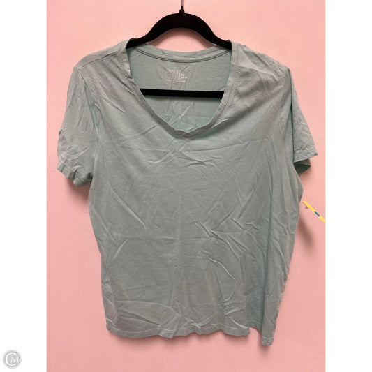 Top Short Sleeve By Time And Tru In Green, Size: Xl