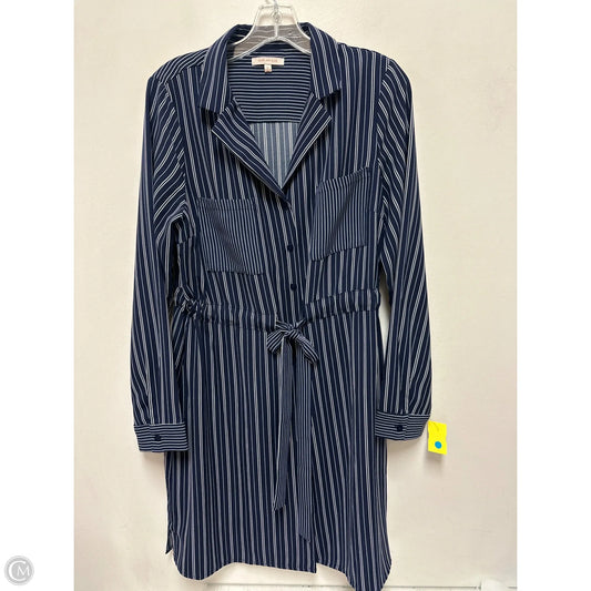 Dress Casual Midi By Skies Are Blue In Blue, Size: L