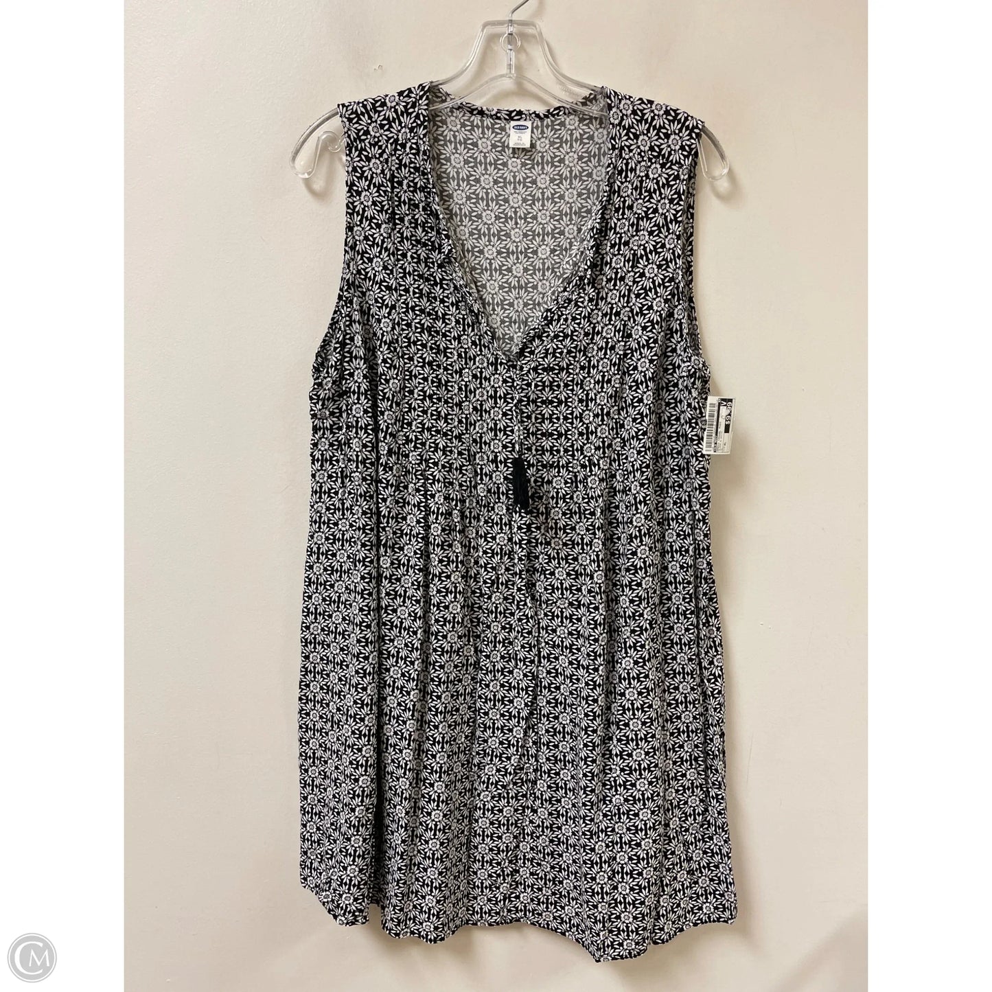 Dress Casual Midi By Old Navy In Black & White, Size: Xl