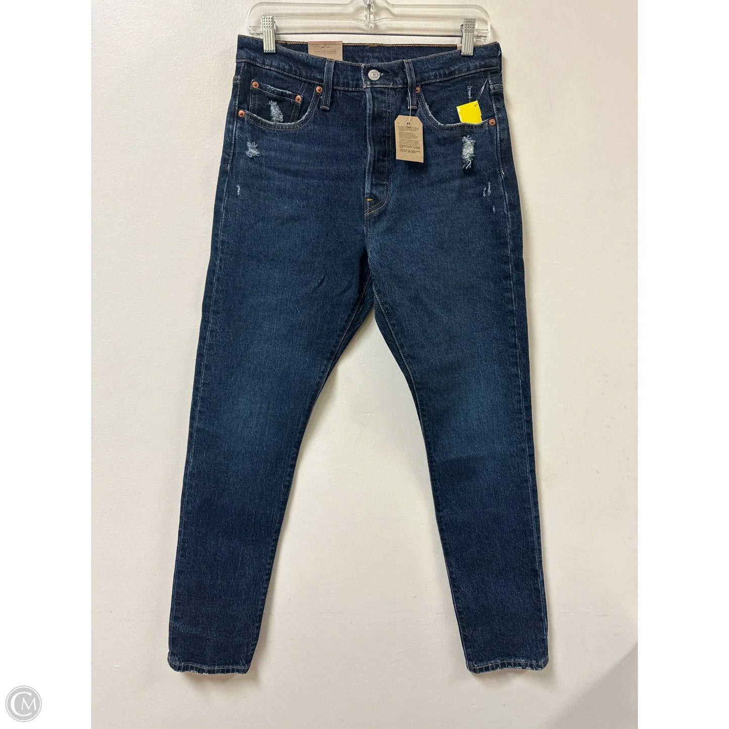 Jeans Skinny By Levis In Blue Denim, Size: 8