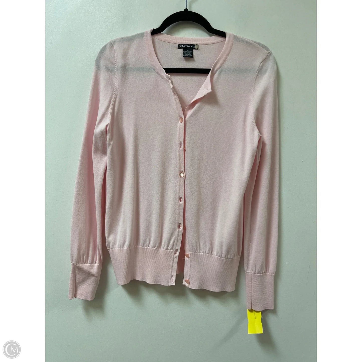 Cardigan By Clothes Mentor In Pink, Size: M