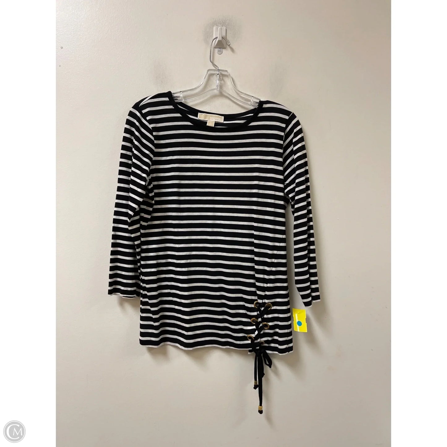 Top Long Sleeve By Michael By Michael Kors In Striped Pattern, Size: S