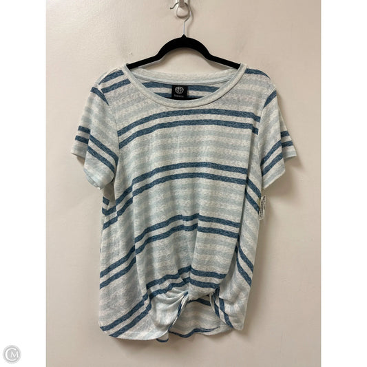 Top Short Sleeve By Bobeau In Blue, Size: L