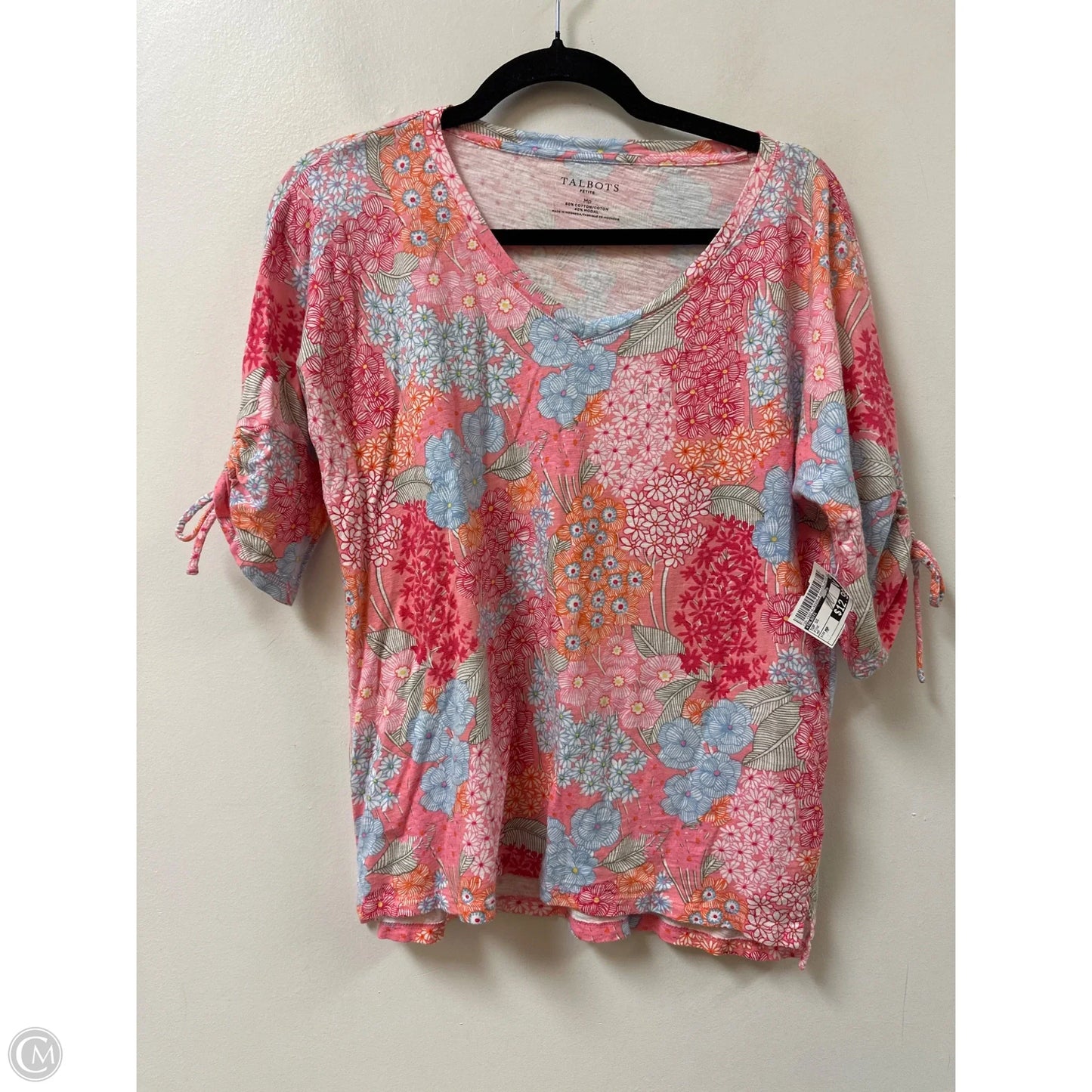 Top Short Sleeve By Talbots In Pink, Size: Mp