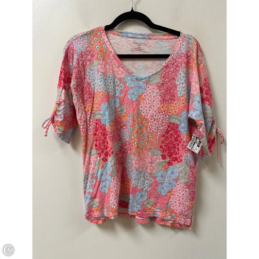 Top Short Sleeve By Talbots In Pink, Size: Mp