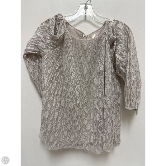 Top Long Sleeve By Lc Lauren Conrad In Cream, Size: S