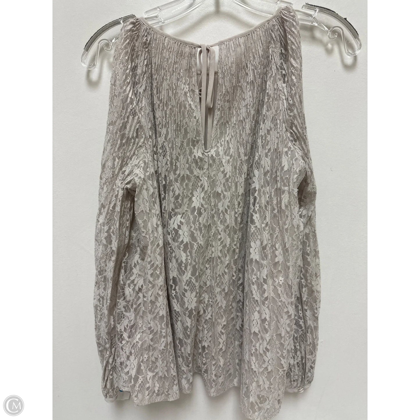 Top Long Sleeve By Lc Lauren Conrad In Cream, Size: S
