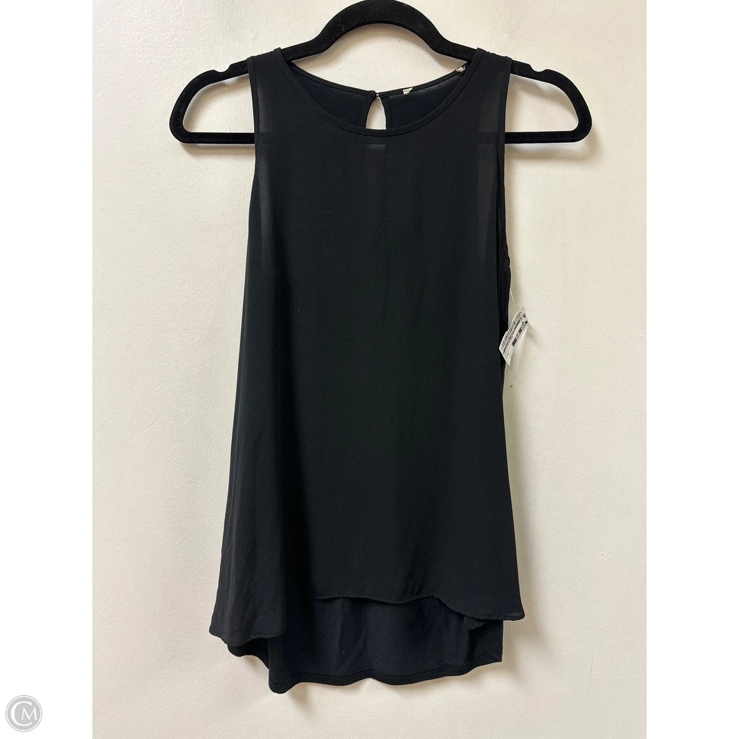 Top Sleeveless By Clothes Mentor In Black, Size: S