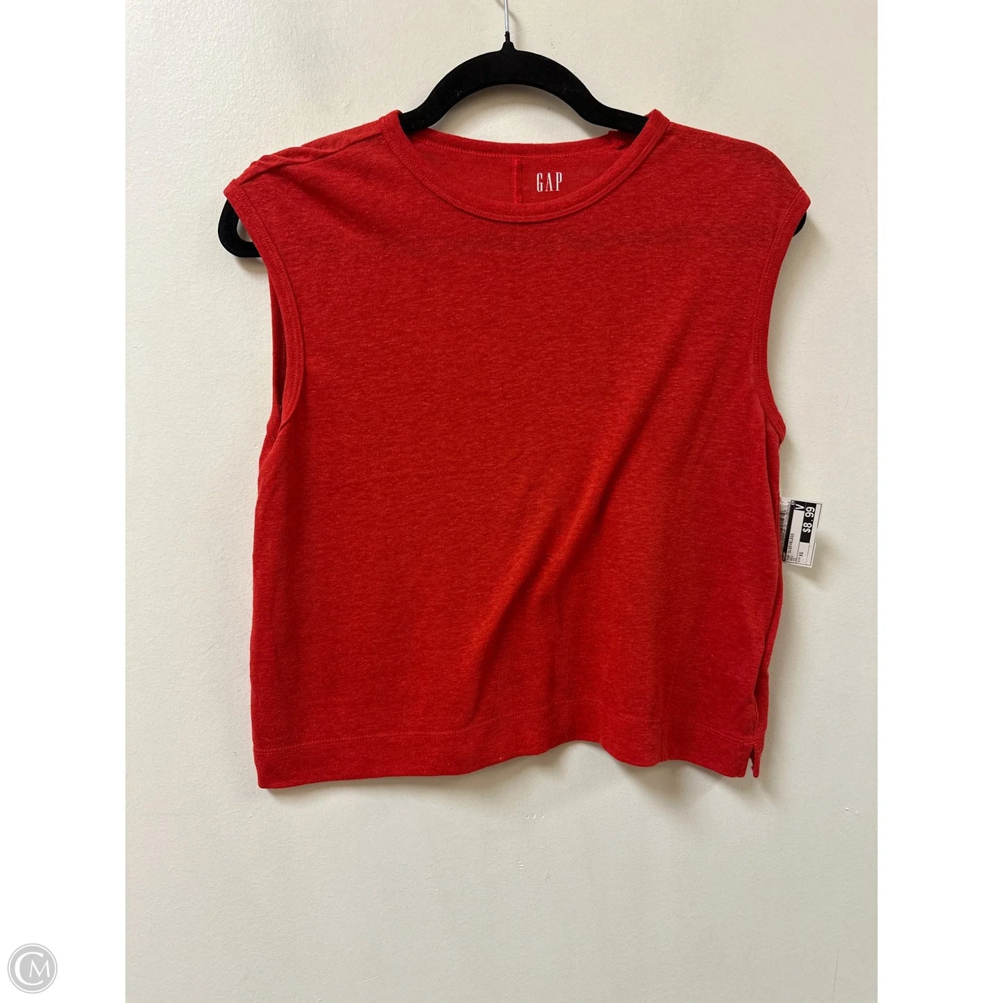 Top Sleeveless By Gap In Red, Size: Xs