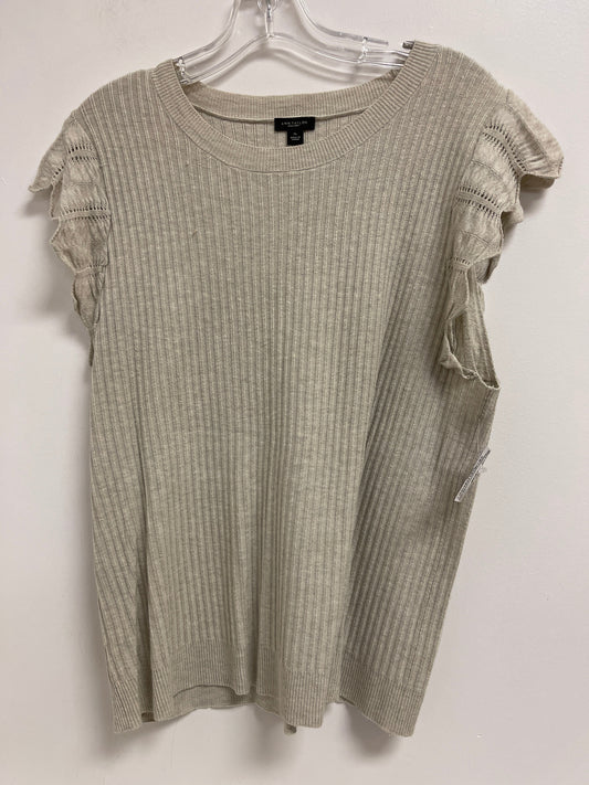 Grey Top Short Sleeve Ann Taylor, Size Xl