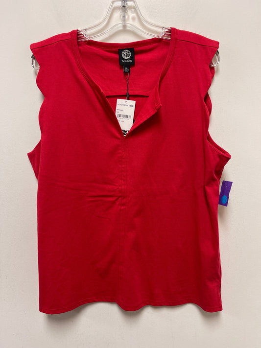 Red Top Sleeveless Bobeau, Size Xl