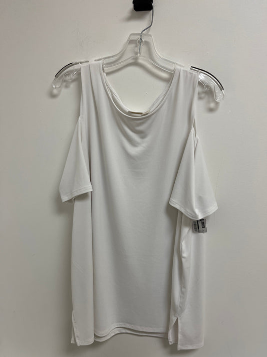 White Top Short Sleeve Chicos, Size Xl