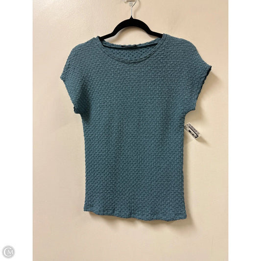 Top Short Sleeve By Zara In Blue, Size: M