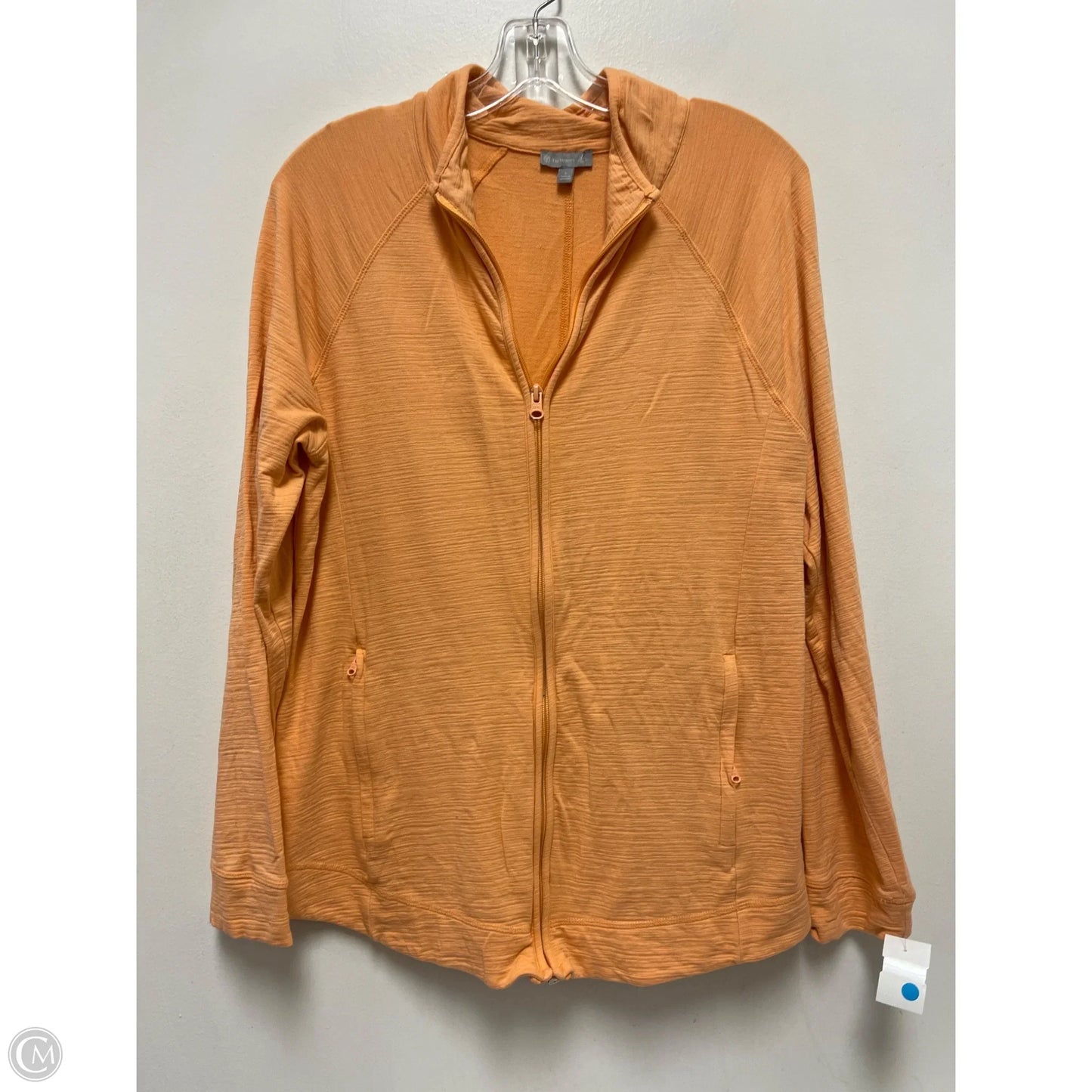 Athletic Jacket By Talbots In Orange, Size: L