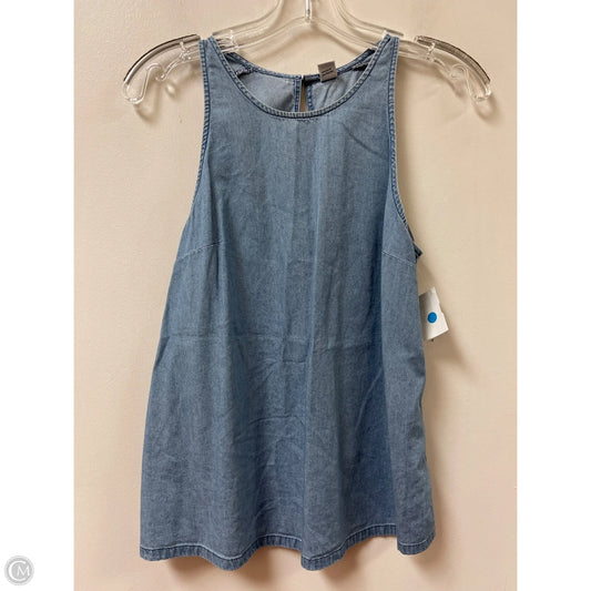 Top Sleeveless By Old Navy In Blue Denim, Size: S