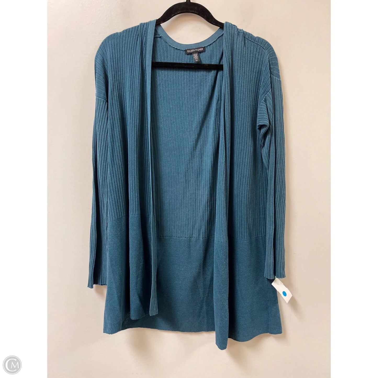 Cardigan By Eileen Fisher In Teal, Size: S