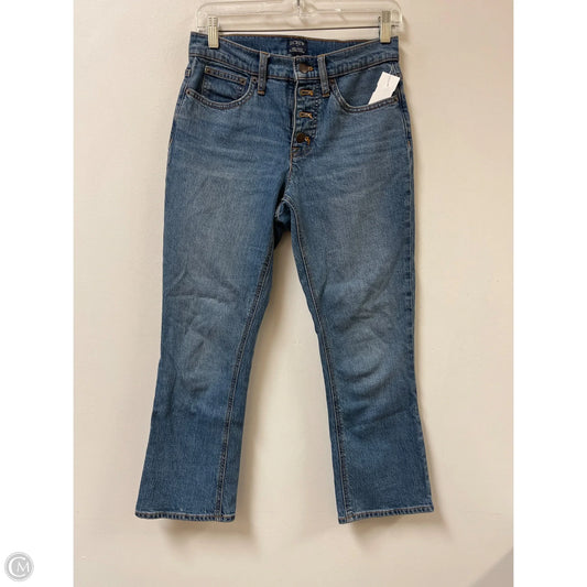 Jeans Flared By J. Crew In Blue Denim, Size: 2