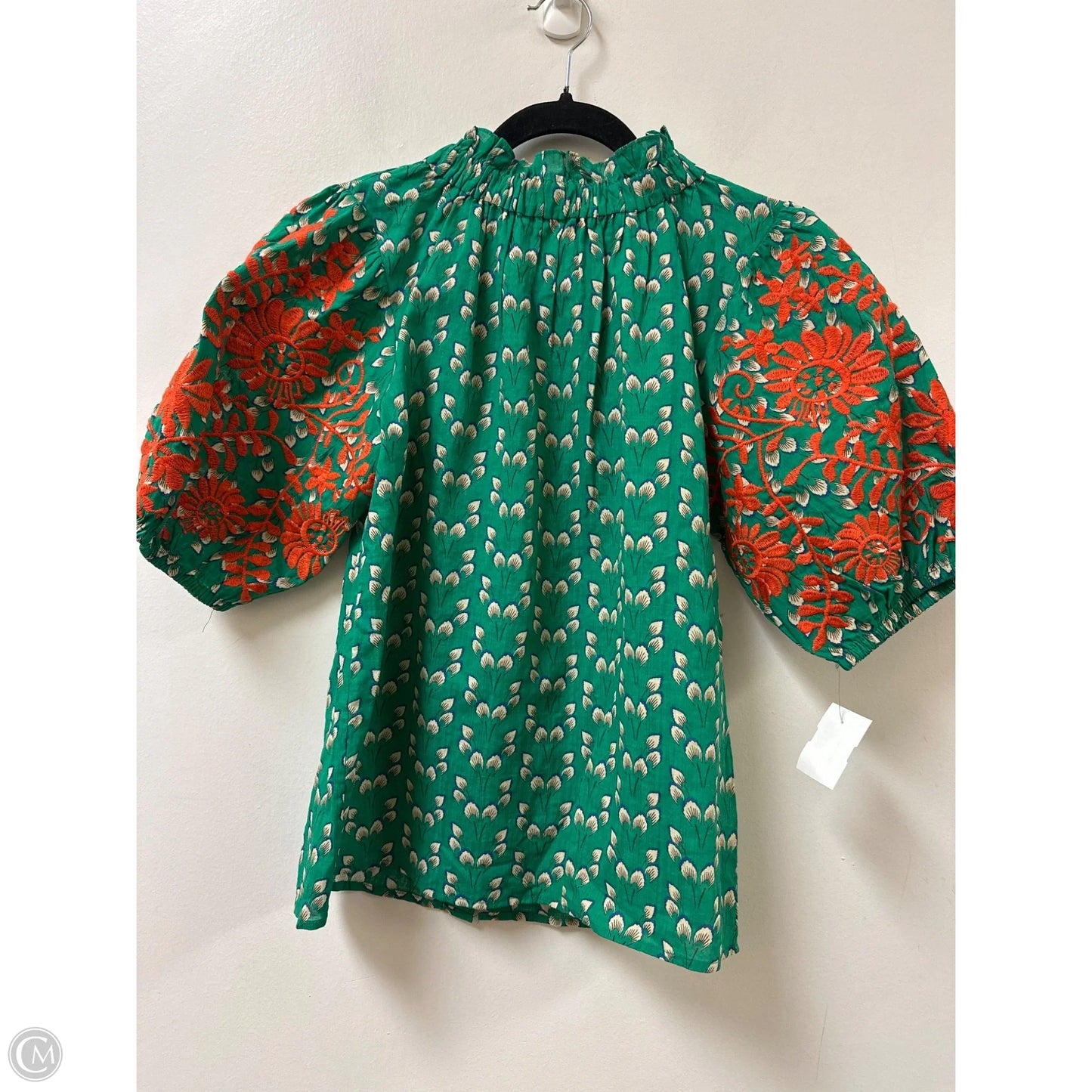 Top Short Sleeve By Thml In Green, Size: Xs