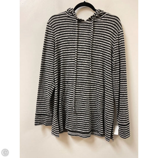 Sweatshirt Hoodie By Sunday In Black & Grey, Size: Xl