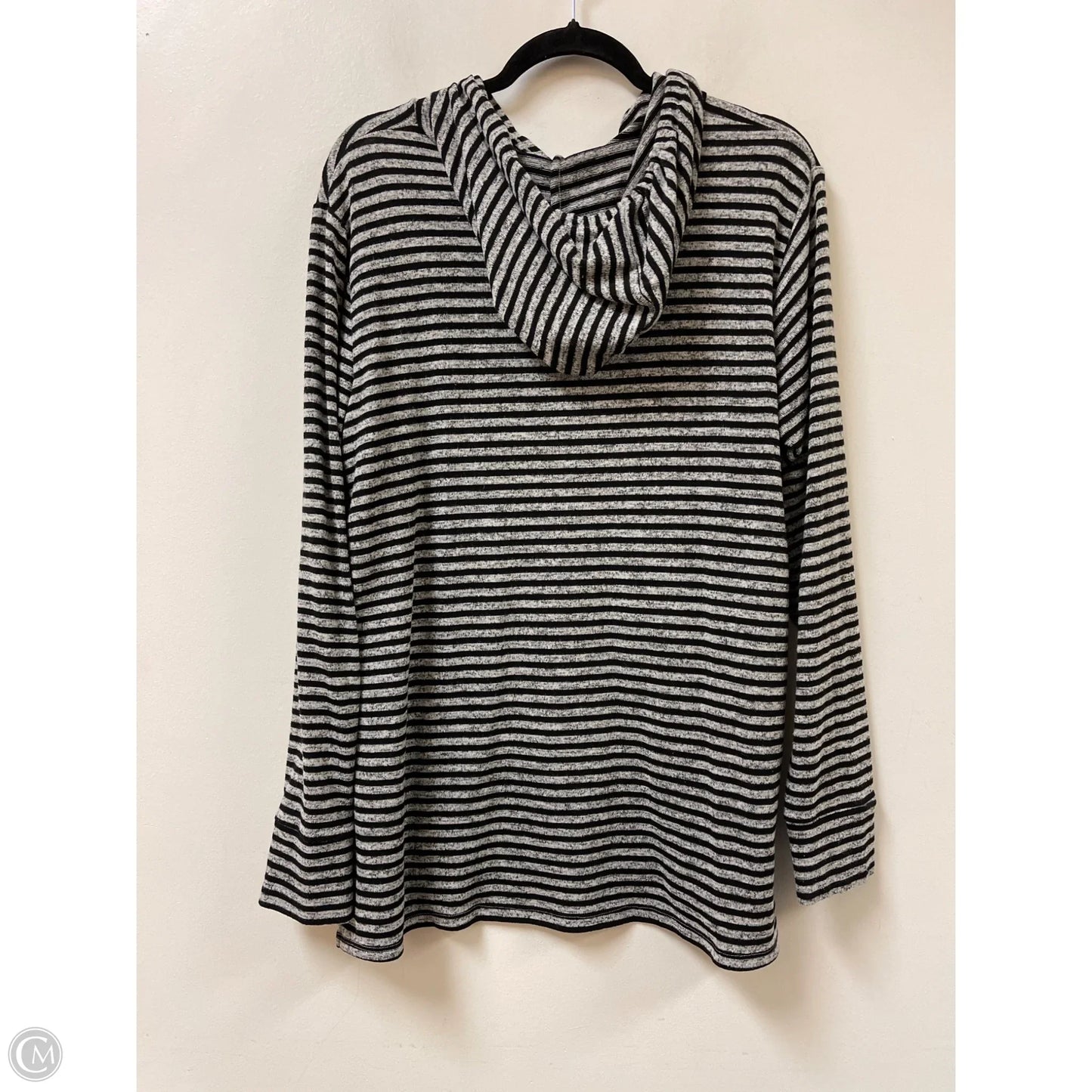 Sweatshirt Hoodie By Sunday In Black & Grey, Size: Xl