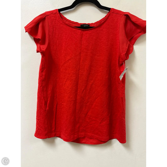 Top Short Sleeve By Talbots In Red, Size: Xs