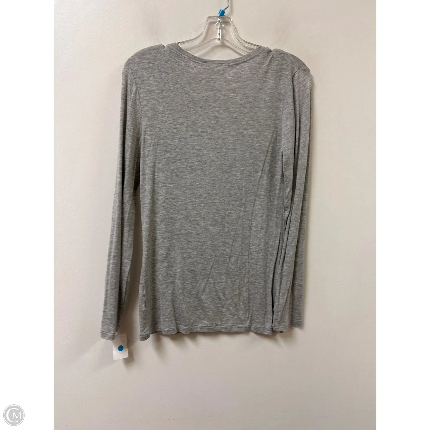 Top Long Sleeve By Zenana Outfitters In Grey, Size: M