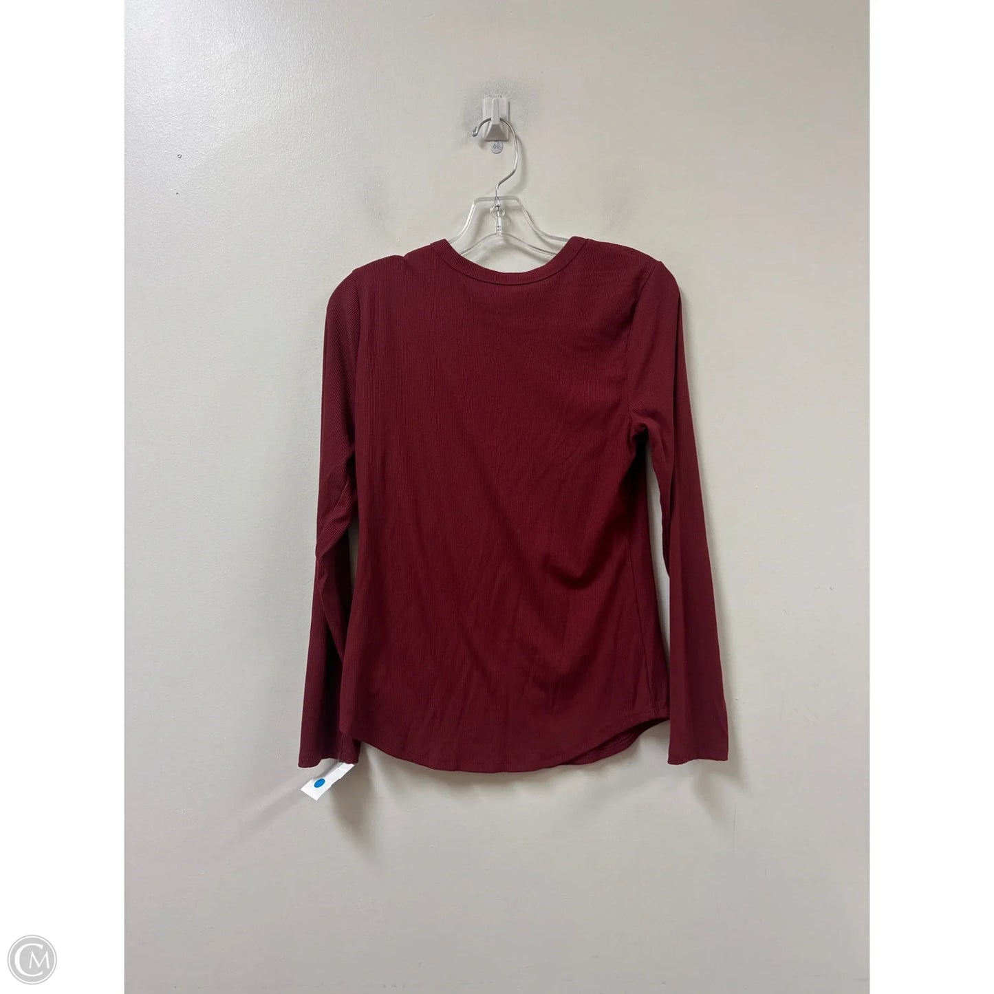 Top Long Sleeve By No Boundaries In Red, Size: L