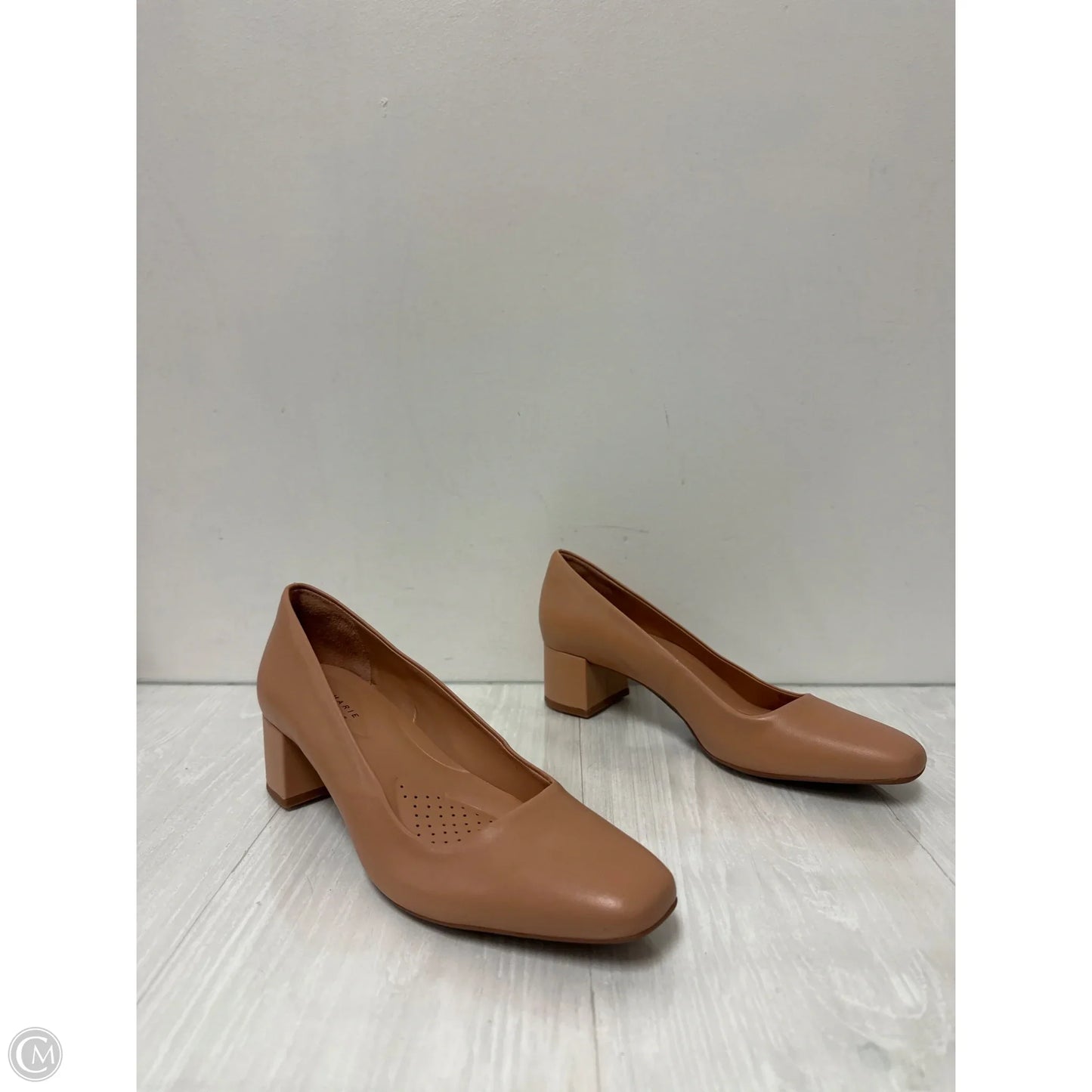 Shoes Heels Block By Alex Marie In Cream, Size: 10