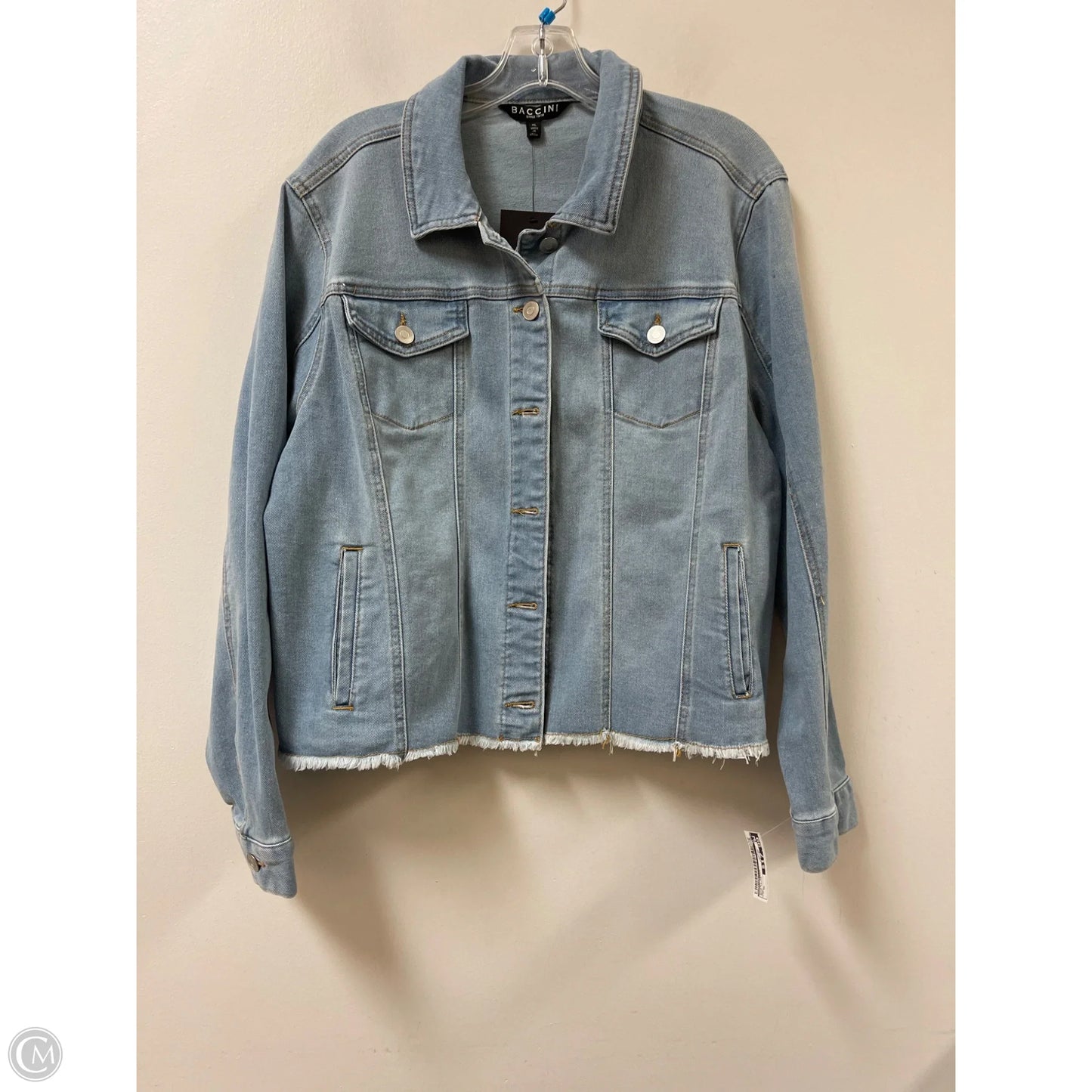 Jacket Denim By Baccini In Blue Denim, Size: Xl