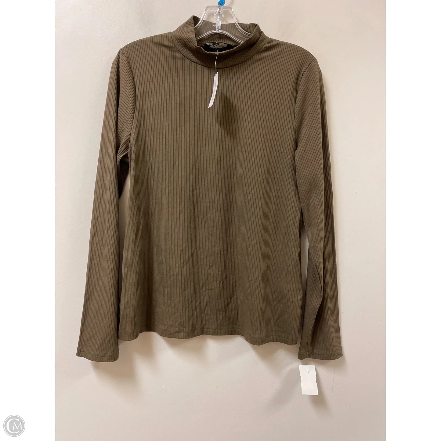 Top Long Sleeve By Banana Republic In Brown, Size: L