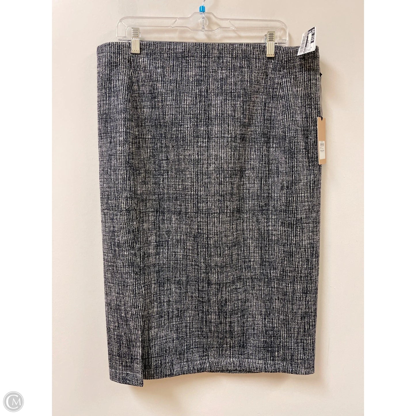 Dress Casual Midi By Halogen In Black & Blue, Size: 18