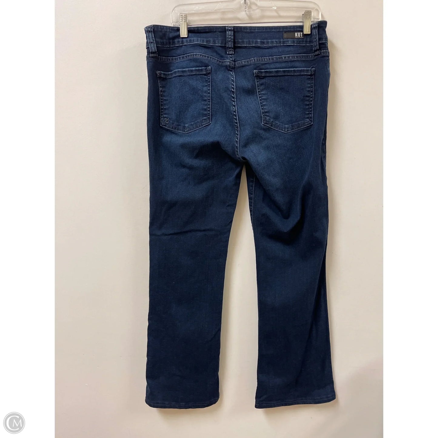 Jeans Straight By Kut In Blue Denim, Size: 12