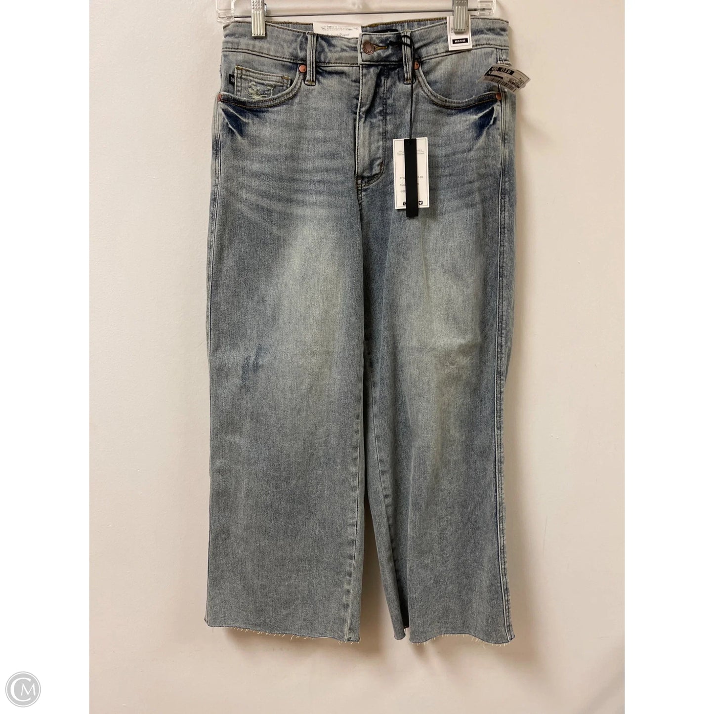 Jeans Wide Leg By Judy Blue In Blue Denim, Size: 8