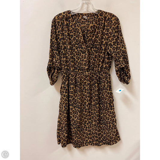 Dress Casual Midi By Old Navy In Animal Print, Size: M