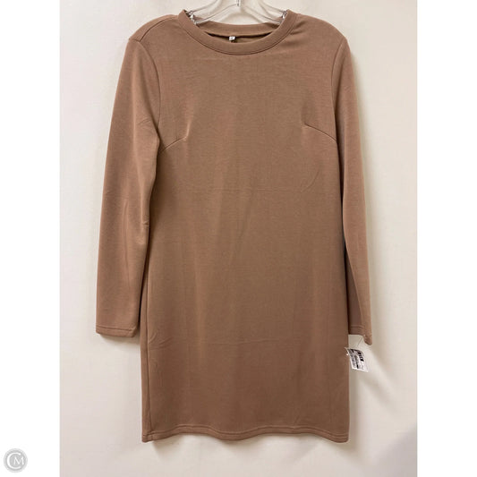 Dress Casual Midi By Clothes Mentor In Brown, Size: S