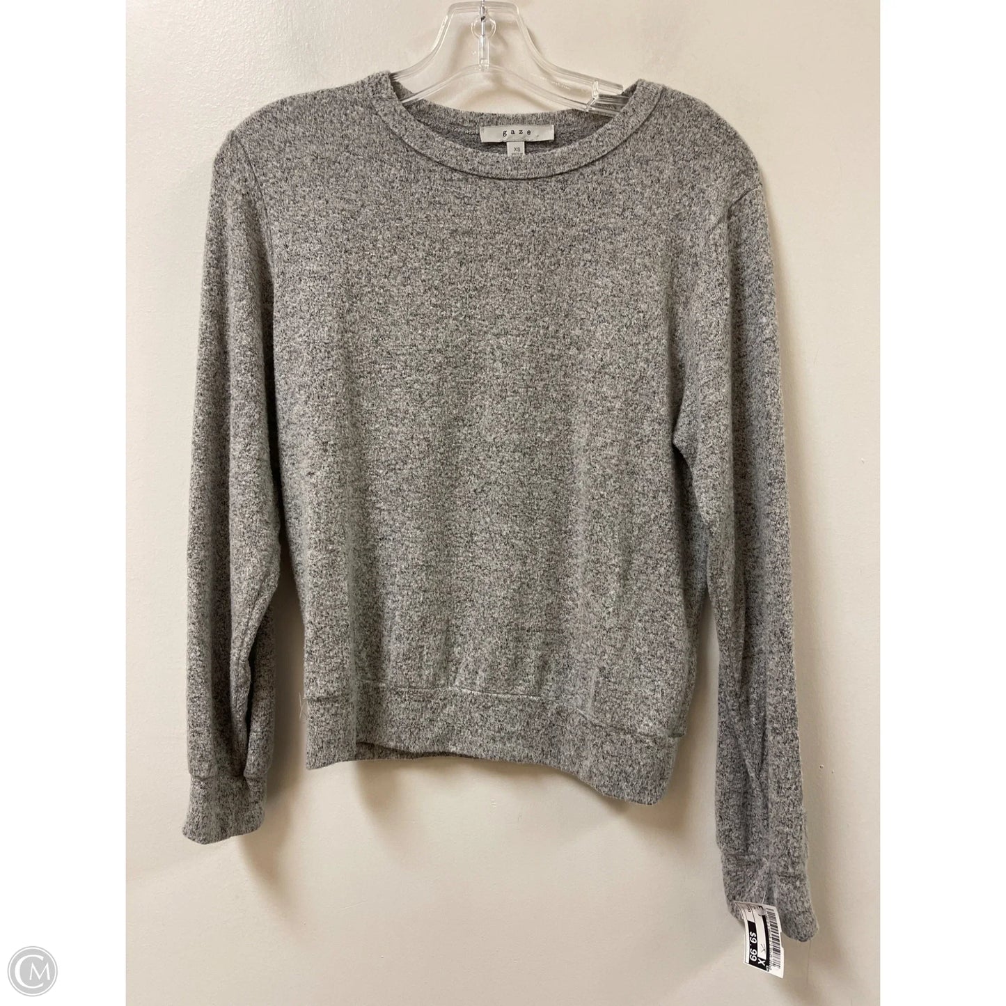 Top Long Sleeve By Gaze In Grey, Size: Xs