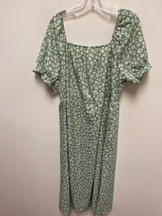Green Dress Casual Maxi Shein, Size 4x