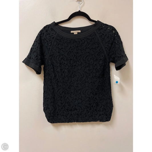 Top Short Sleeve By Banana Republic In Navy, Size: S