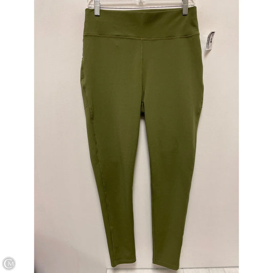 Athletic Leggings By Popfit In Green, Size: Xl