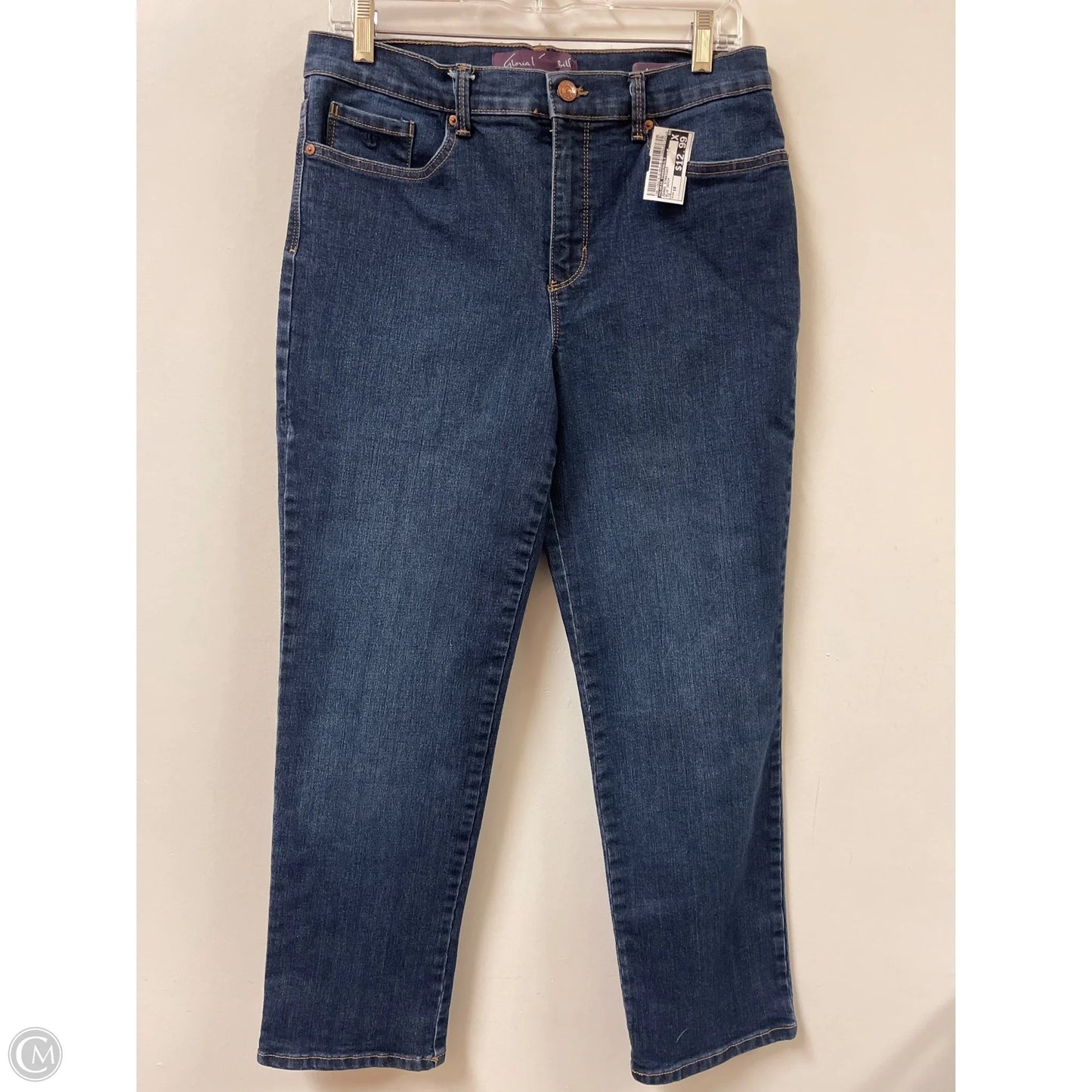 Jeans Straight By Gloria Vanderbilt In Blue Denim, Size: 10