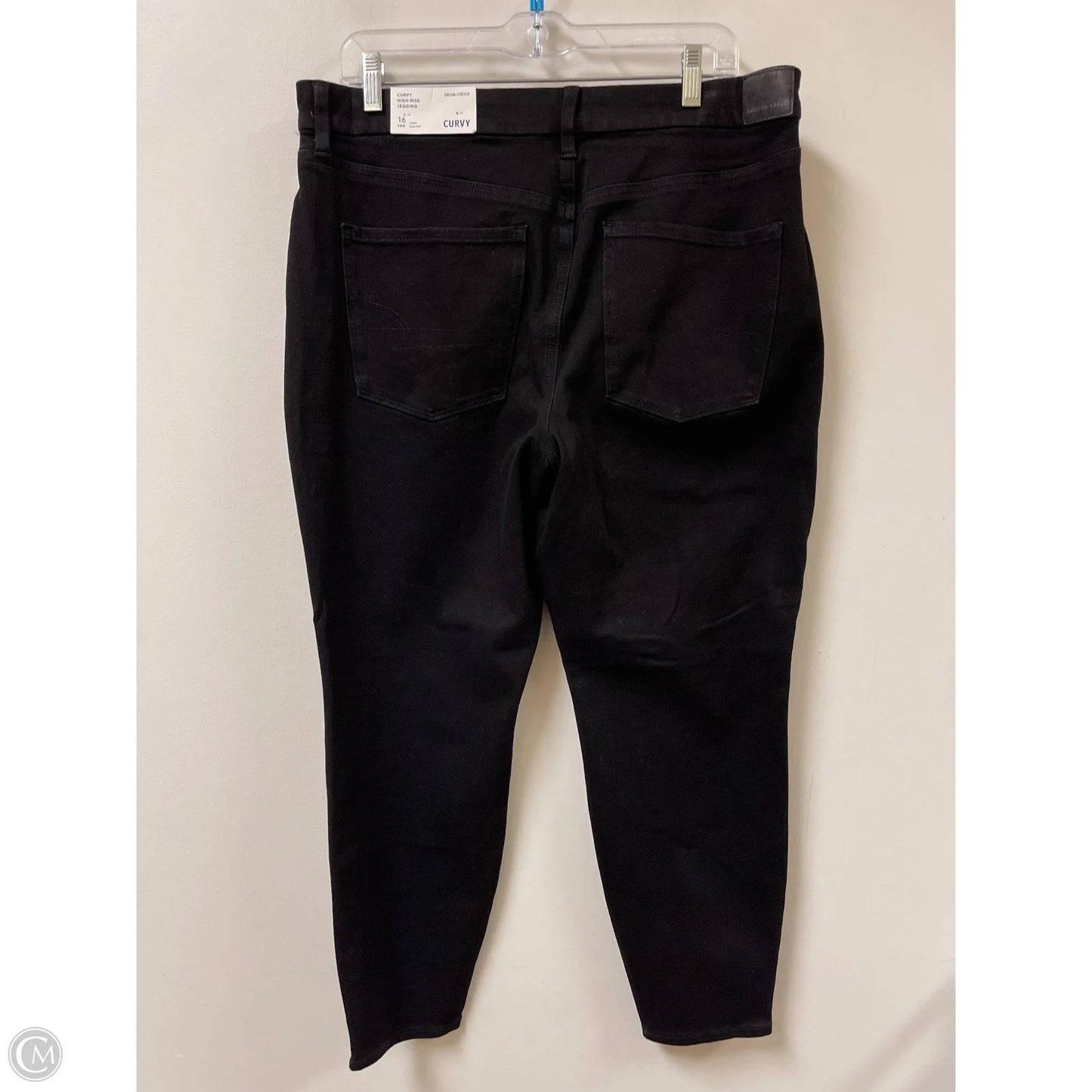 Jeans Jeggings By American Eagle In Black, Size: 16