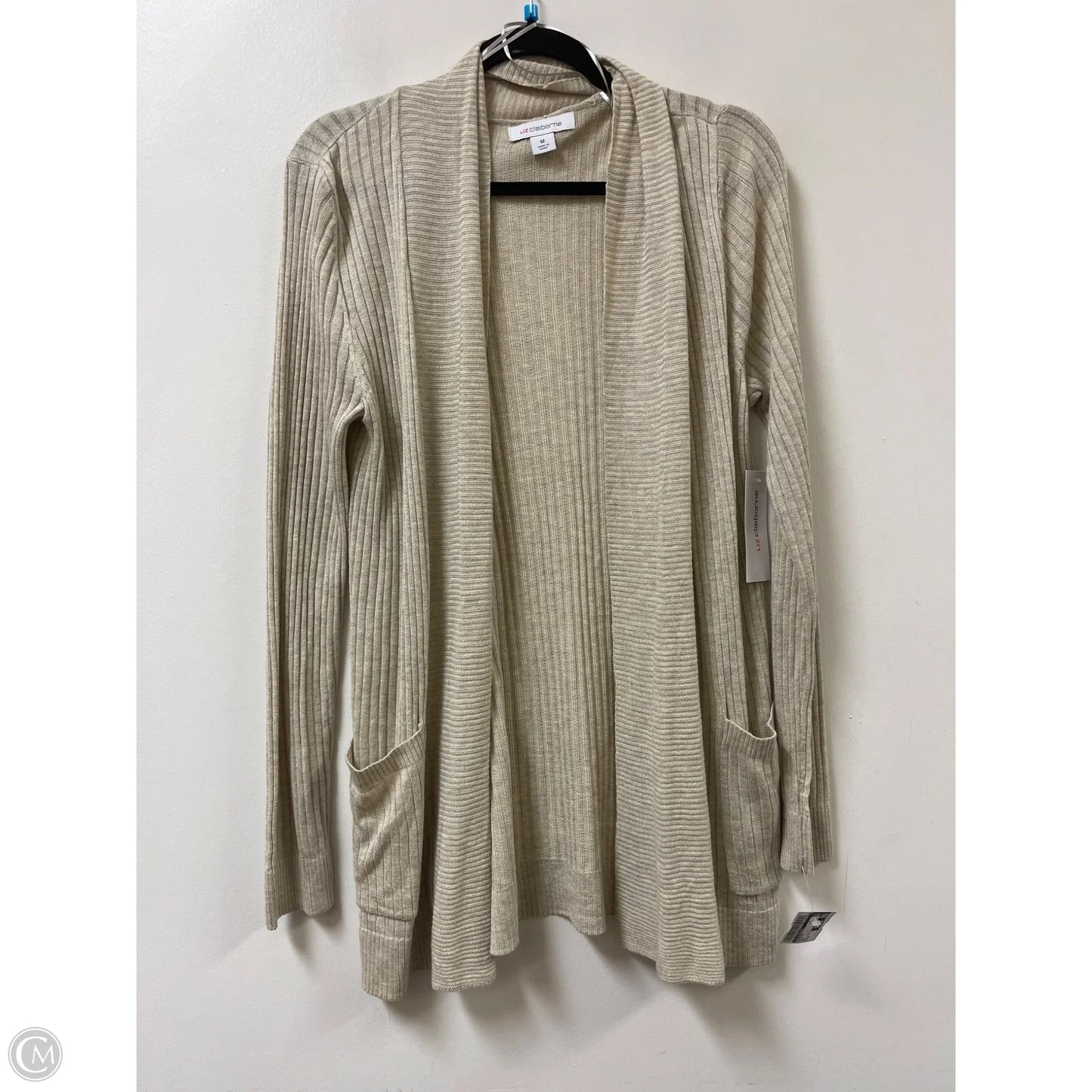 Cardigan By Liz Claiborne In Cream, Size: M