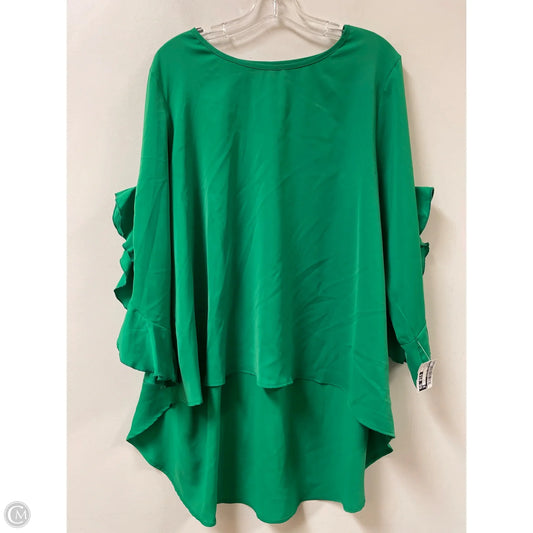 Top Long Sleeve By Clothes Mentor In Green, Size: Xl