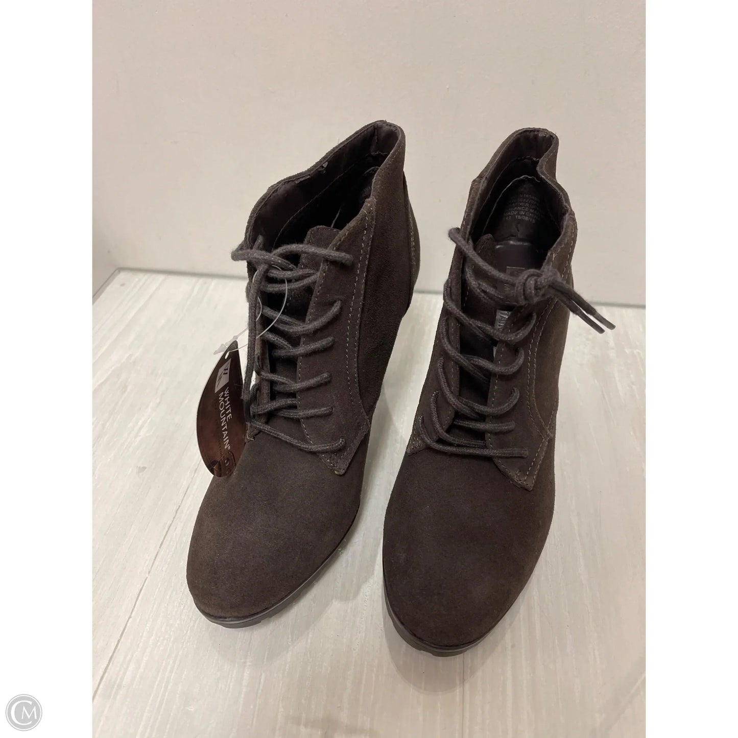 Boots Ankle Heels By White Mountain In Brown, Size: 8