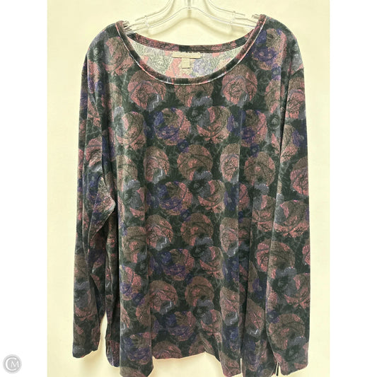 Top Long Sleeve By Woman Within In Purple, Size: 3x