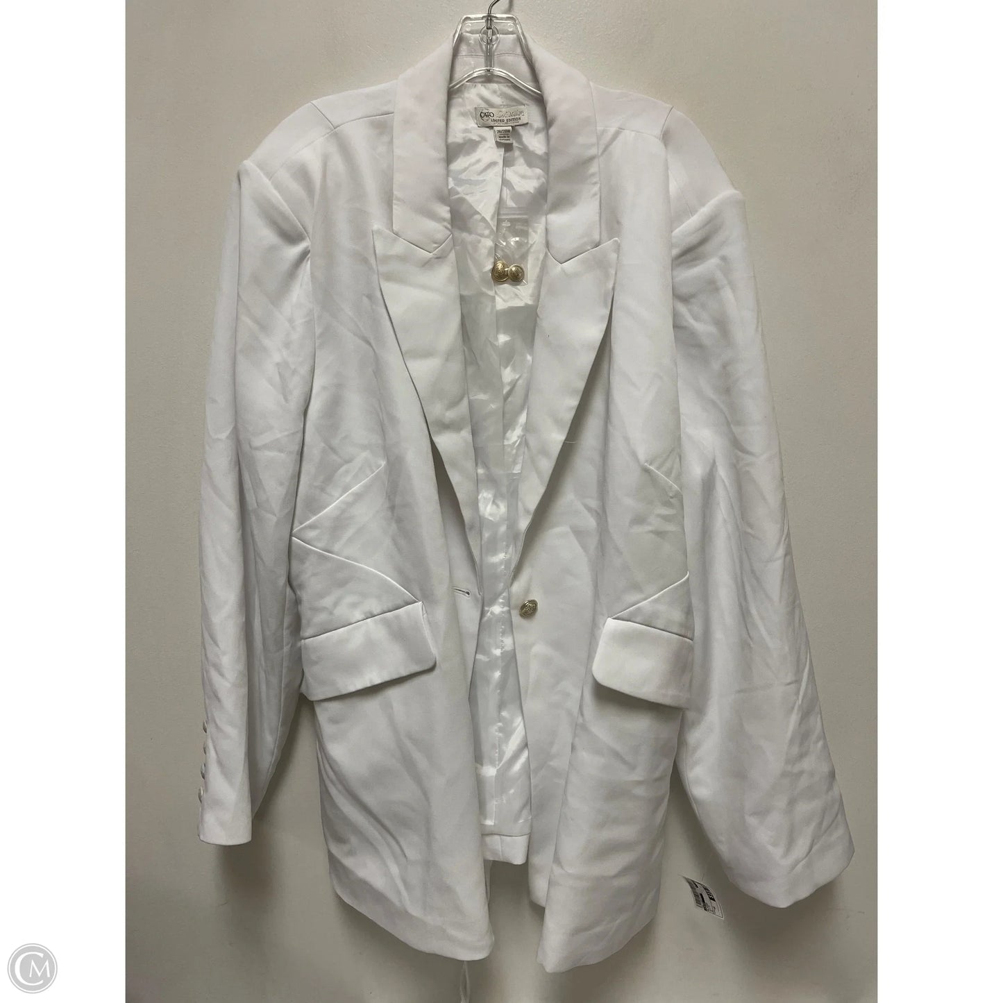Blazer By Cato In White, Size: 4x