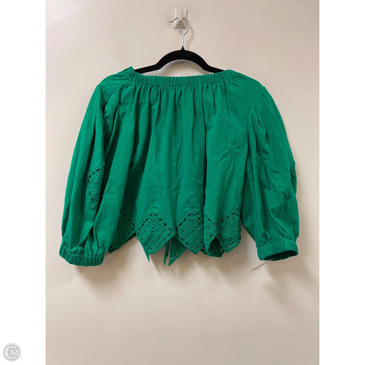 Top Short Sleeve By Illa Illa In Green, Size: S