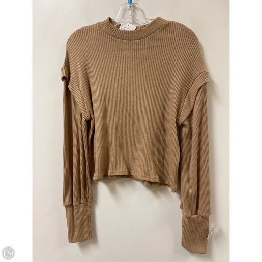 Top Long Sleeve By Sadie & Sage In Brown, Size: M