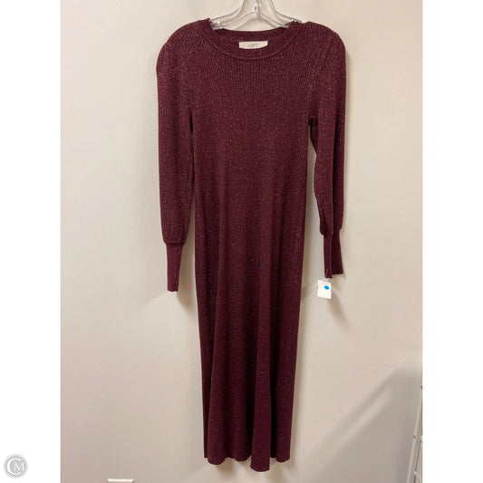 Dress Casual Maxi By Loft In Red, Size: S