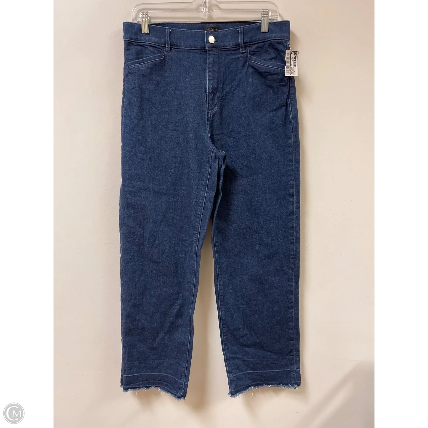 Jeans Wide Leg By Ann Taylor In Blue Denim, Size: 8